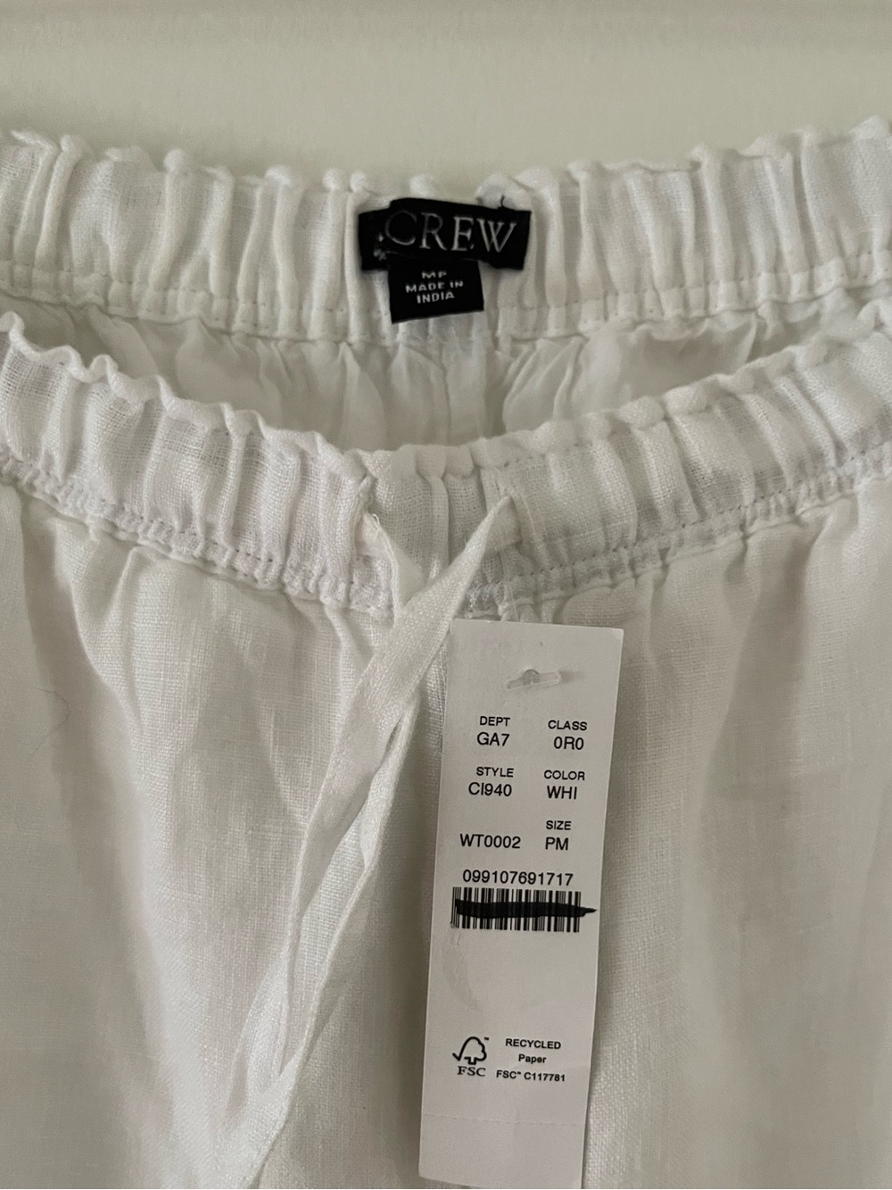 J.Crew Petite Soleil pant in linen Sz M - Picture 4 of 4